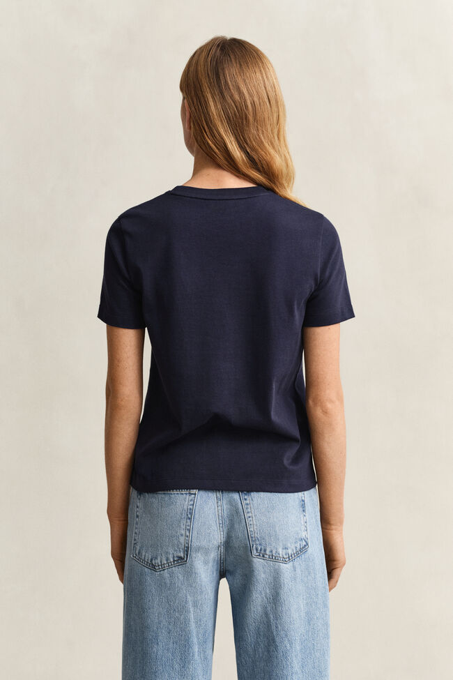Camiseta con estampado de cuerda
