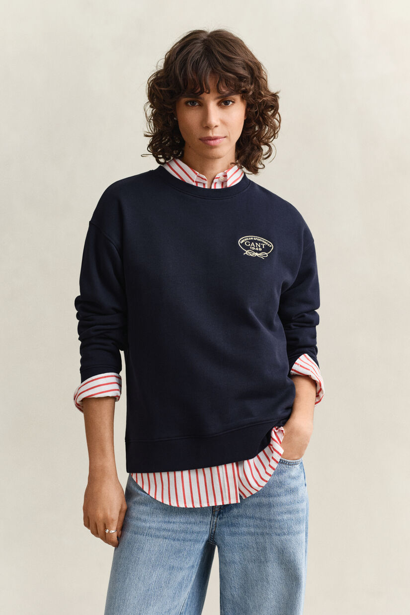 Sudadera con estampado de cuerda
