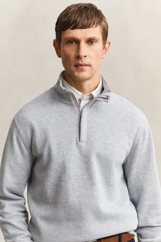 Sudadera Sacker Rib con media cremallera