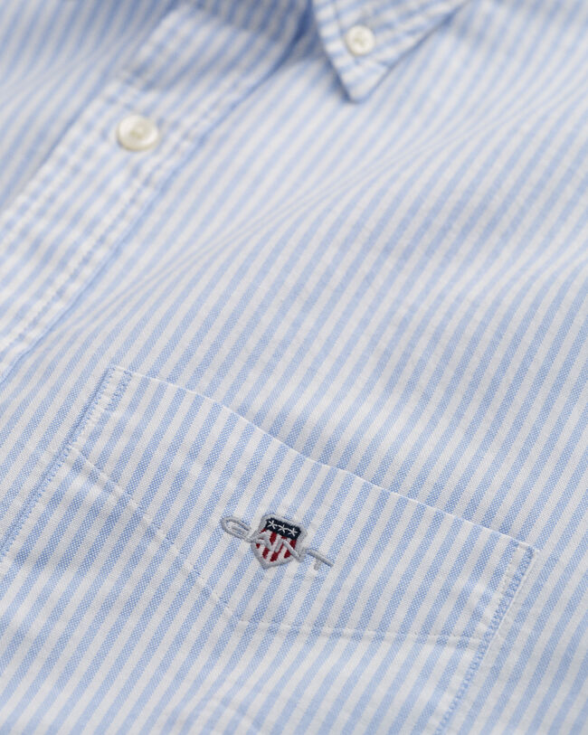 Camisa Oxford cl&aacute;sica de rayas finas