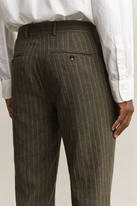 Pantalones de traje de raya diplom&aacute;tica