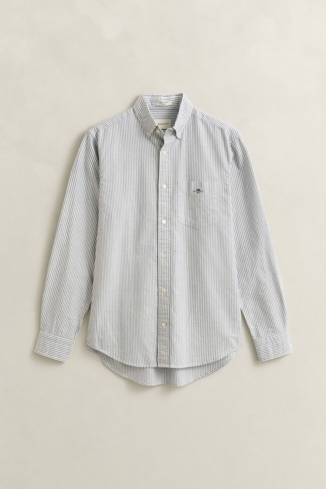 Camisa Oxford cl&aacute;sica de rayas finas