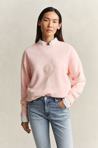 Sudadera de cuello redondo con gr&aacute;fico