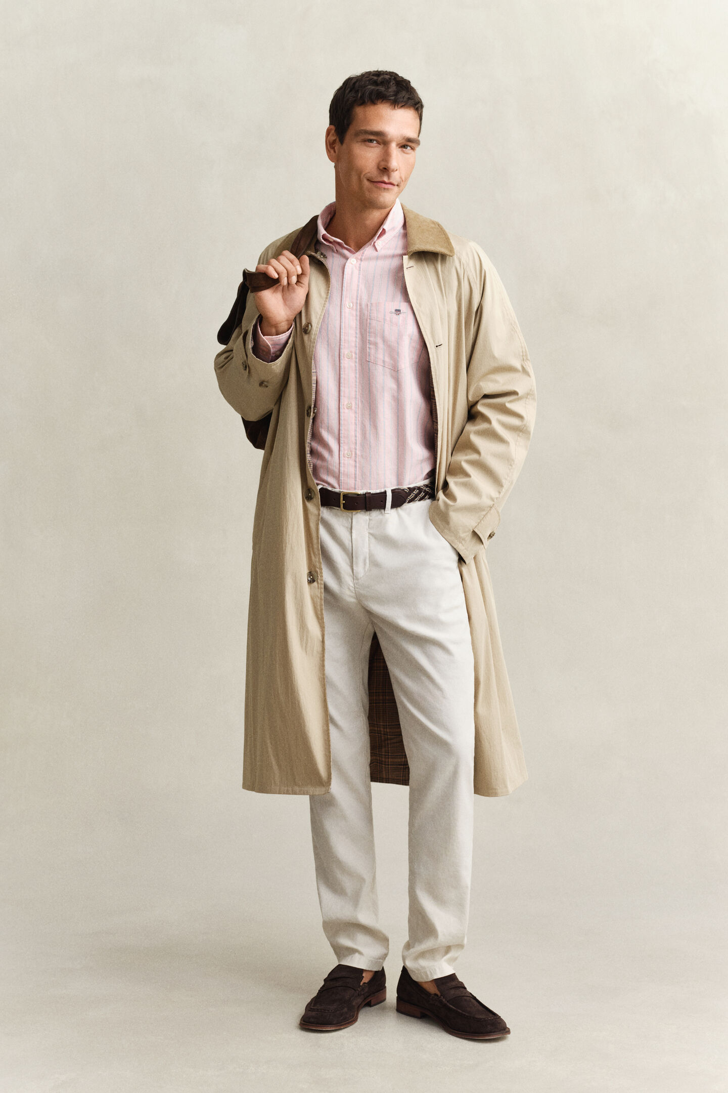 Camisa Oxford cl&aacute;sica a rayas