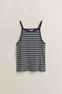 Top de rayas con cuello halter
