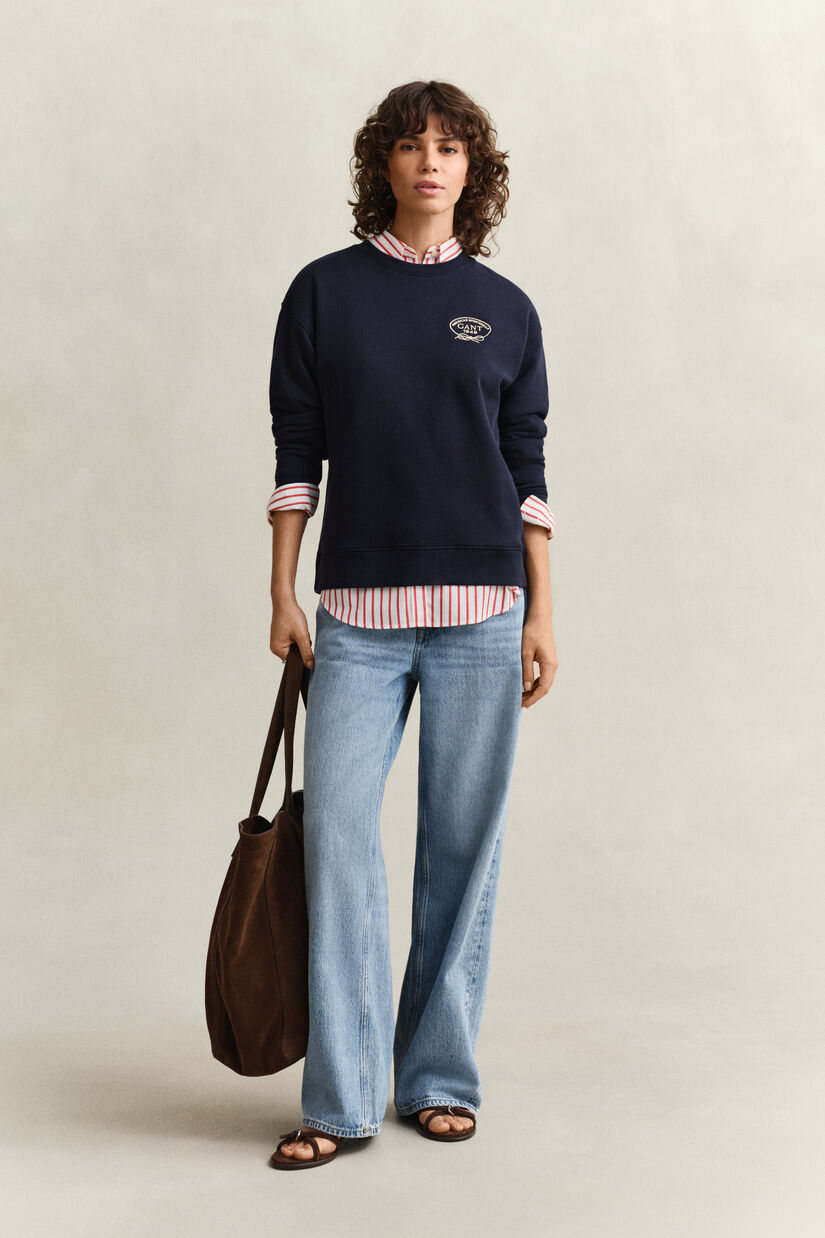 Sudadera con estampado de cuerda