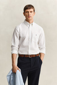 Camisa Oxford cl&aacute;sica a rayas