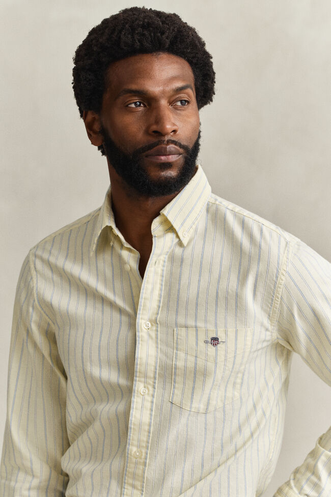 Camisa Oxford cl&aacute;sica a rayas