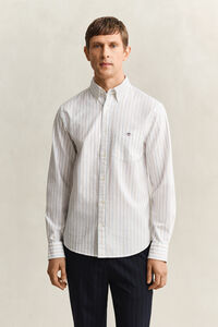 Camisa Oxford cl&aacute;sica a rayas
