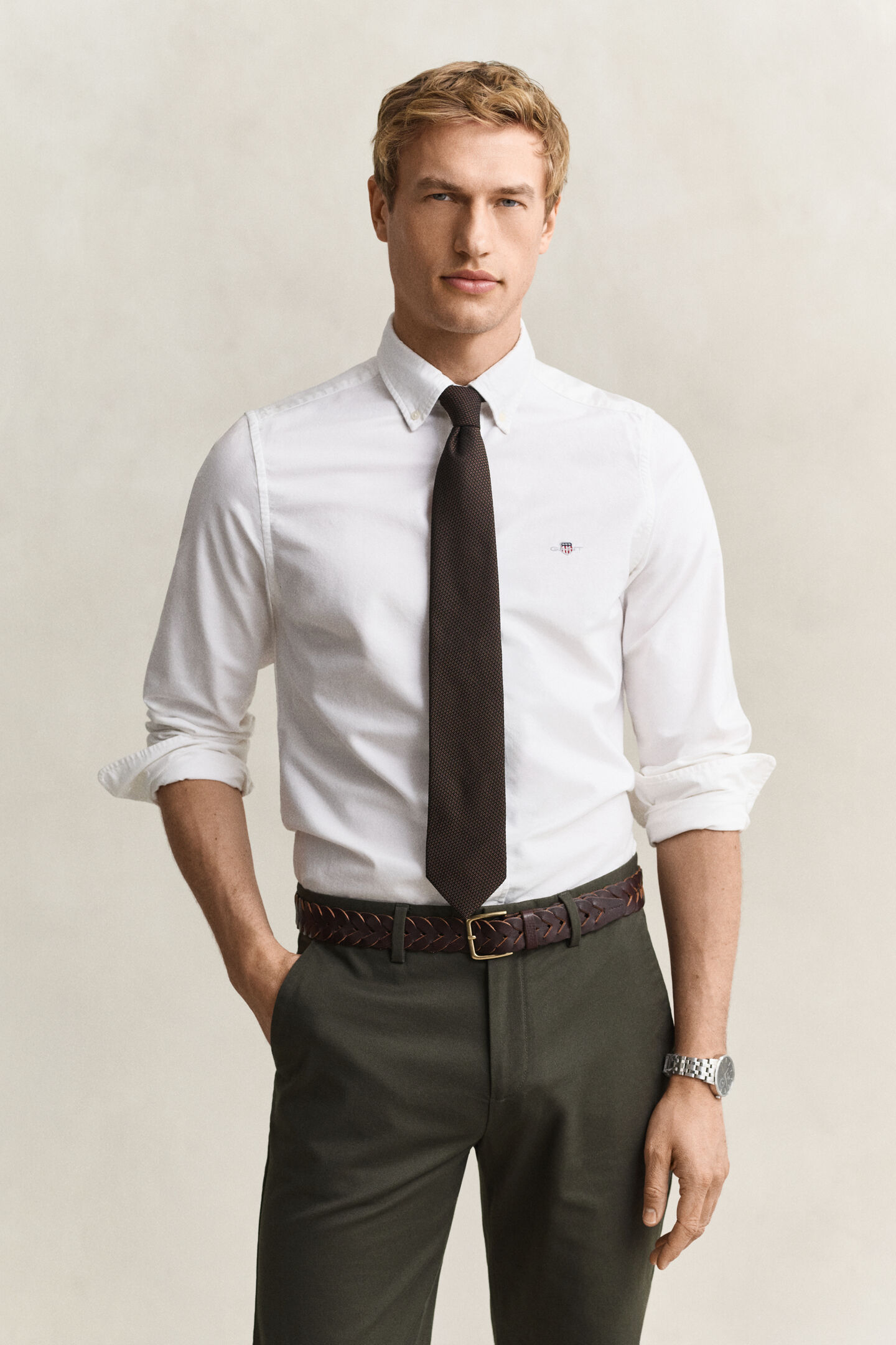 Camisa Oxford cl&aacute;sica Slim Fit