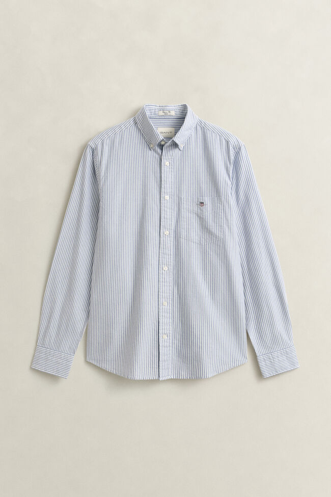 Camisa Oxford cl&aacute;sica de rayas finas