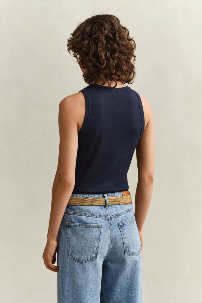 Camiseta de tirantes acanalada