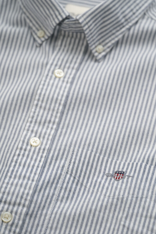 Camisa Oxford cl&aacute;sica de rayas finas