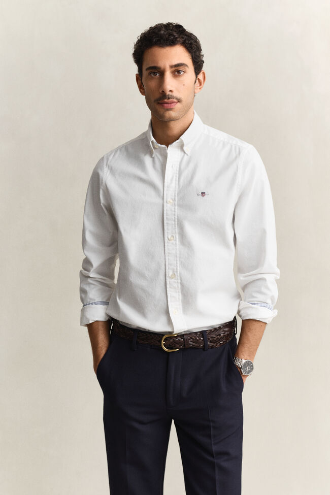 Camisa Oxford Slim Fit el&aacute;stica
