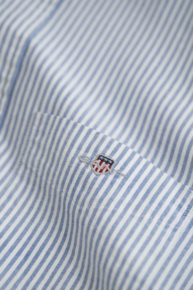 Camisa Oxford cl&aacute;sica de rayas finas
