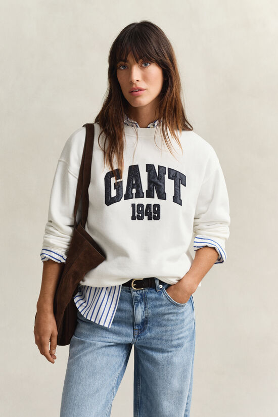 Sudadera de cuello redondo con gr&aacute;fico
