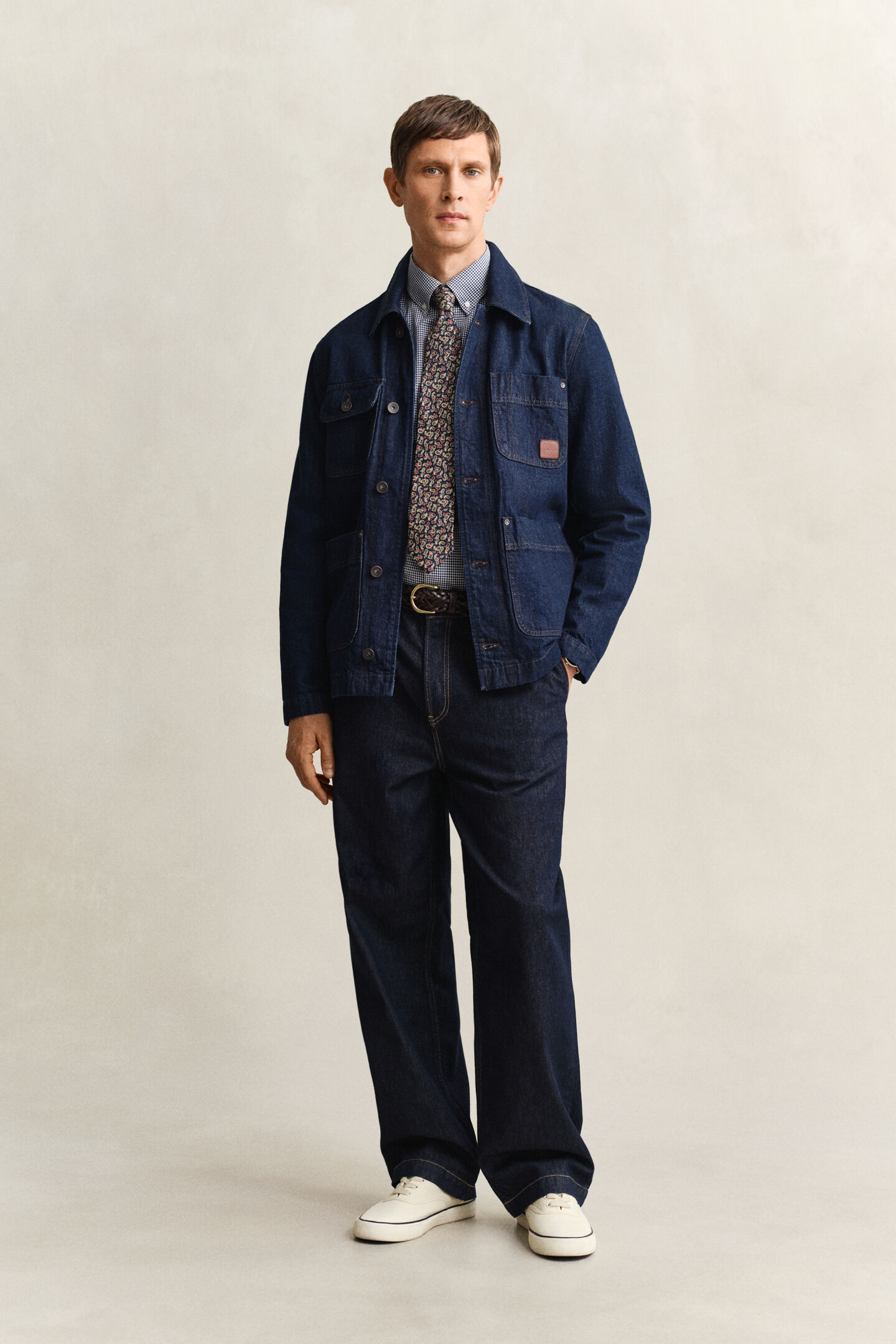Camisa cl&aacute;sica de popelina de cuadros Vichy