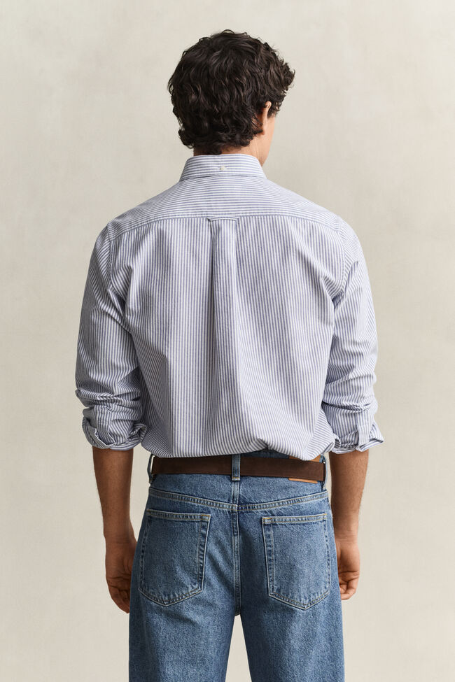 Camisa Oxford cl&aacute;sica de rayas finas