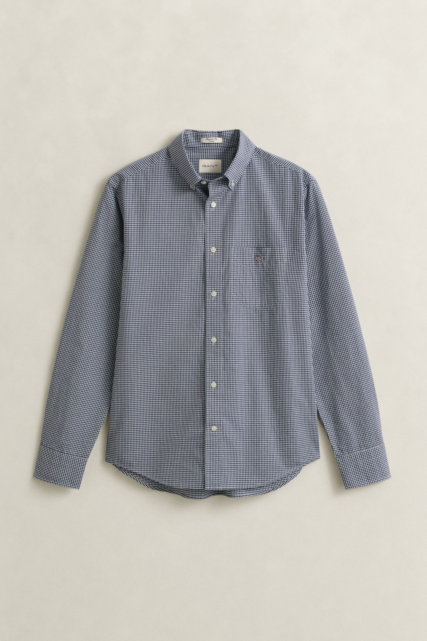 Camisa cl&aacute;sica de popelina de cuadros Vichy