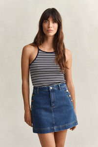 Top de rayas con cuello halter