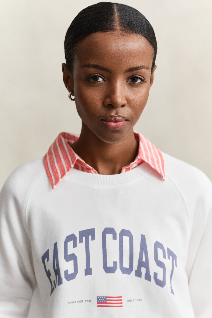 Sudadera de cuello redondo con estampado
