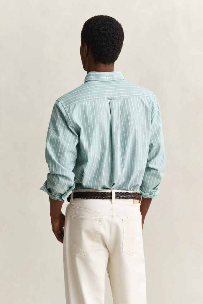Camisa Oxford cl&aacute;sica a rayas