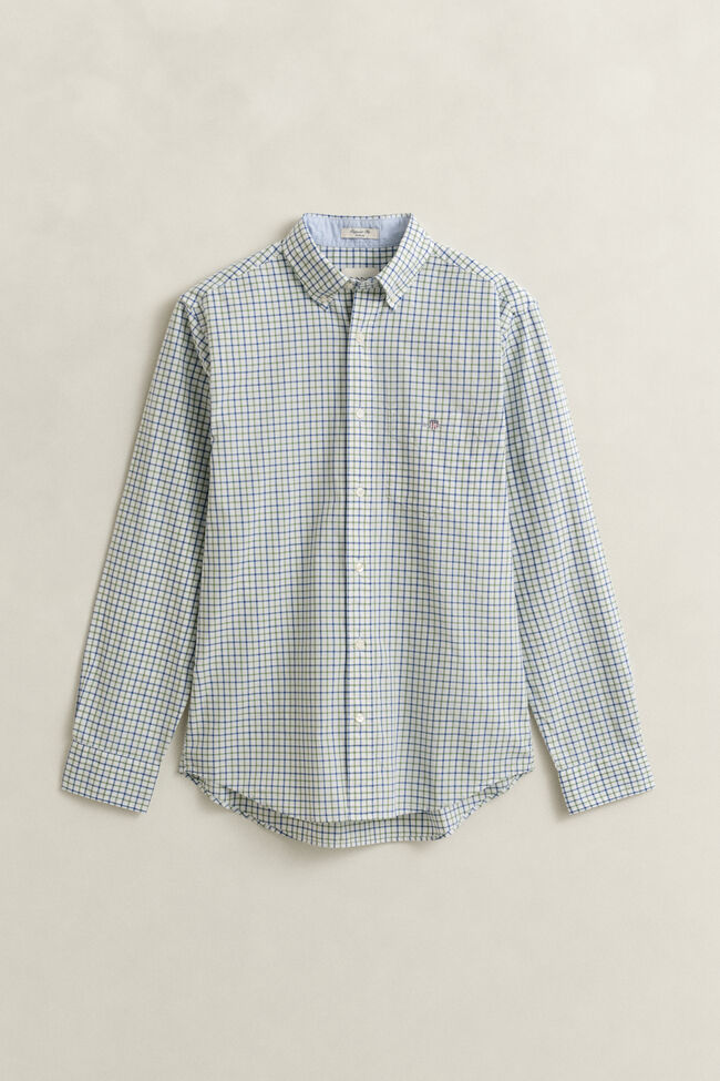 Camisa cl&aacute;sica de popelina a cuadros