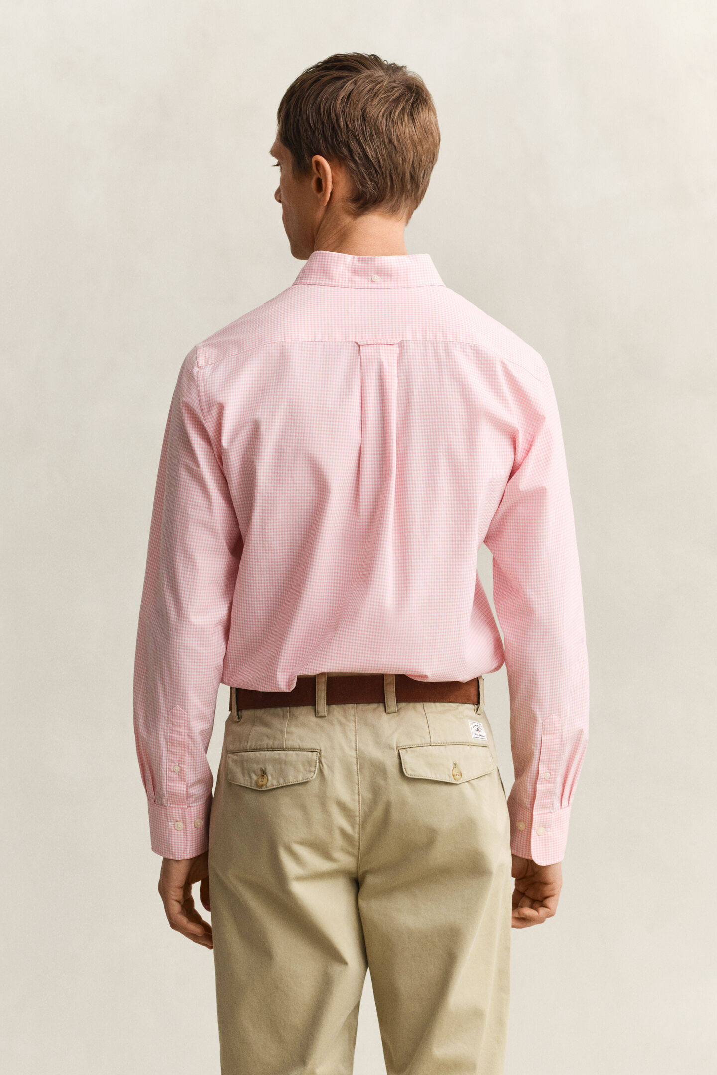 Camisa cl&aacute;sica de popelina de cuadros Vichy