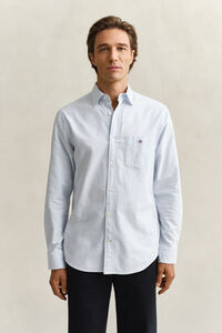 Camisa Oxford cl&aacute;sica de rayas finas