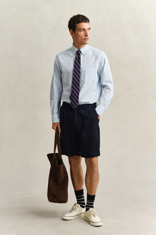 Camisa Oxford cl&aacute;sica con textura labrada