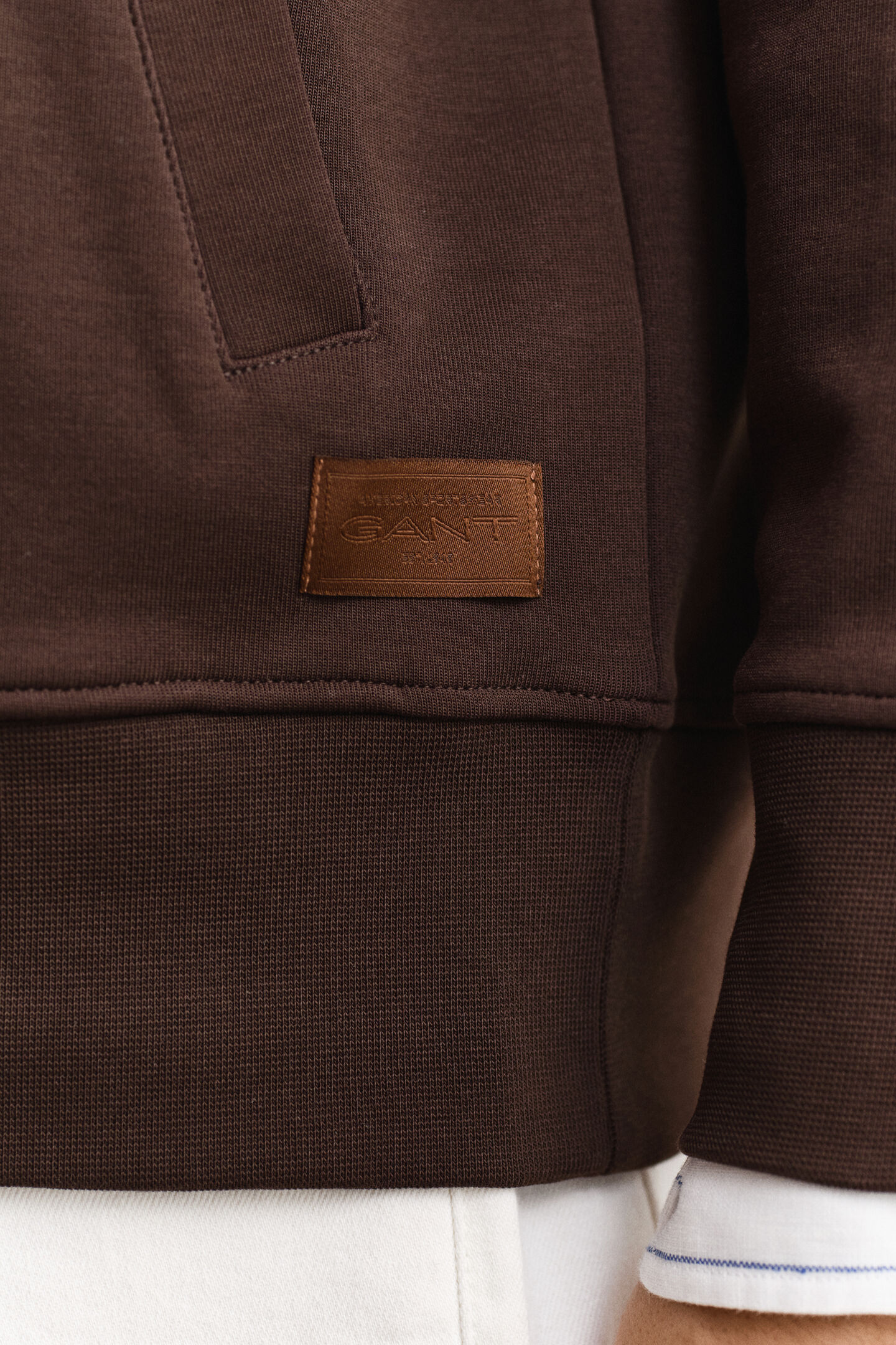 Sudadera de interlock con capucha