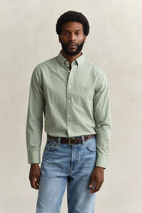 Camisa cl&aacute;sica de popelina de cuadros Vichy