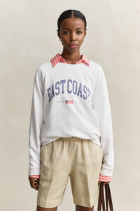 Sudadera de cuello redondo con estampado