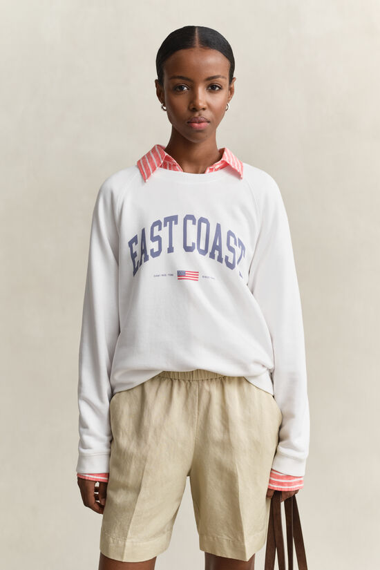 Sudadera de cuello redondo con estampado