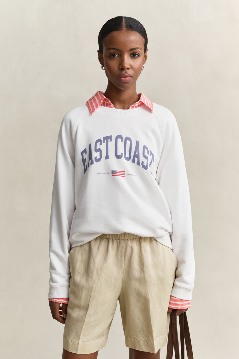 Sudadera de cuello redondo con estampado