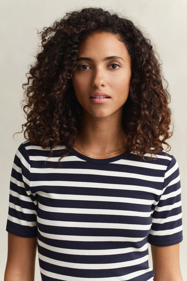 Camiseta de canal&eacute; a rayas