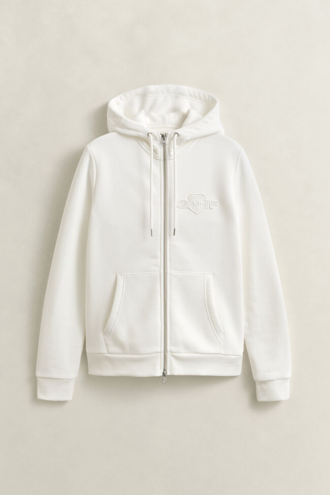 Sudadera con capucha y cremallera Tonal Shield