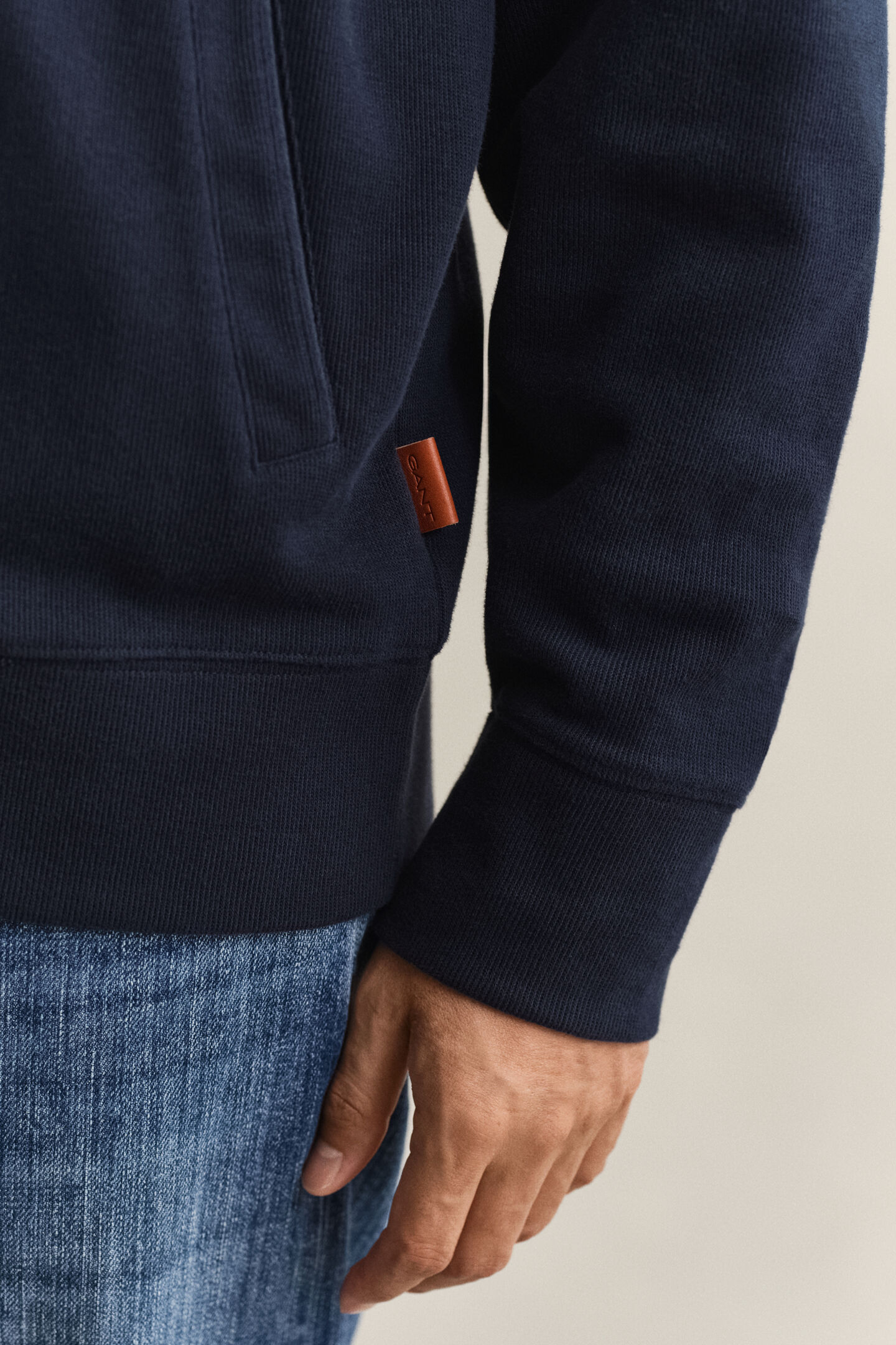 Sudadera Sacker Rib con cremallera