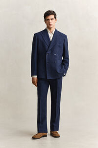 Pantalones de traje en sirsaca a&ntilde;il