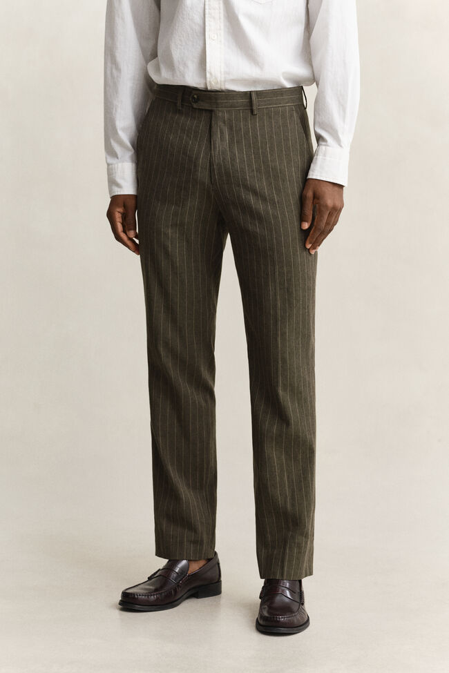 Pantalones de traje de raya diplom&aacute;tica
