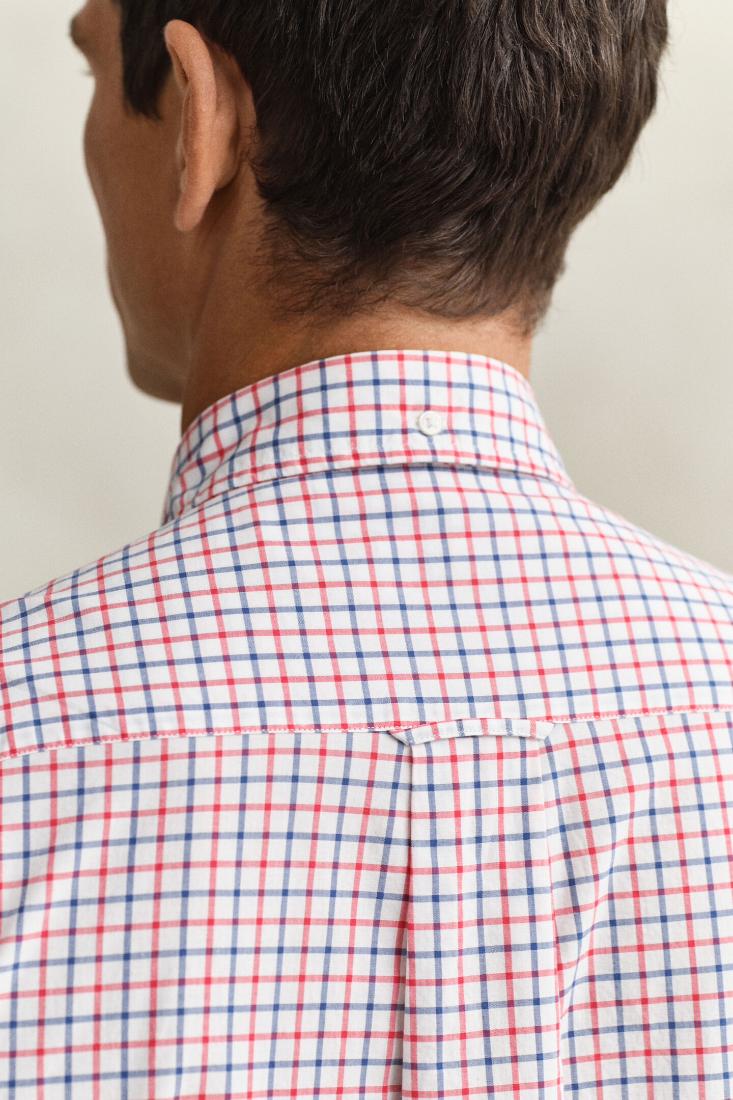 Camisa cl&aacute;sica de popelina a cuadros